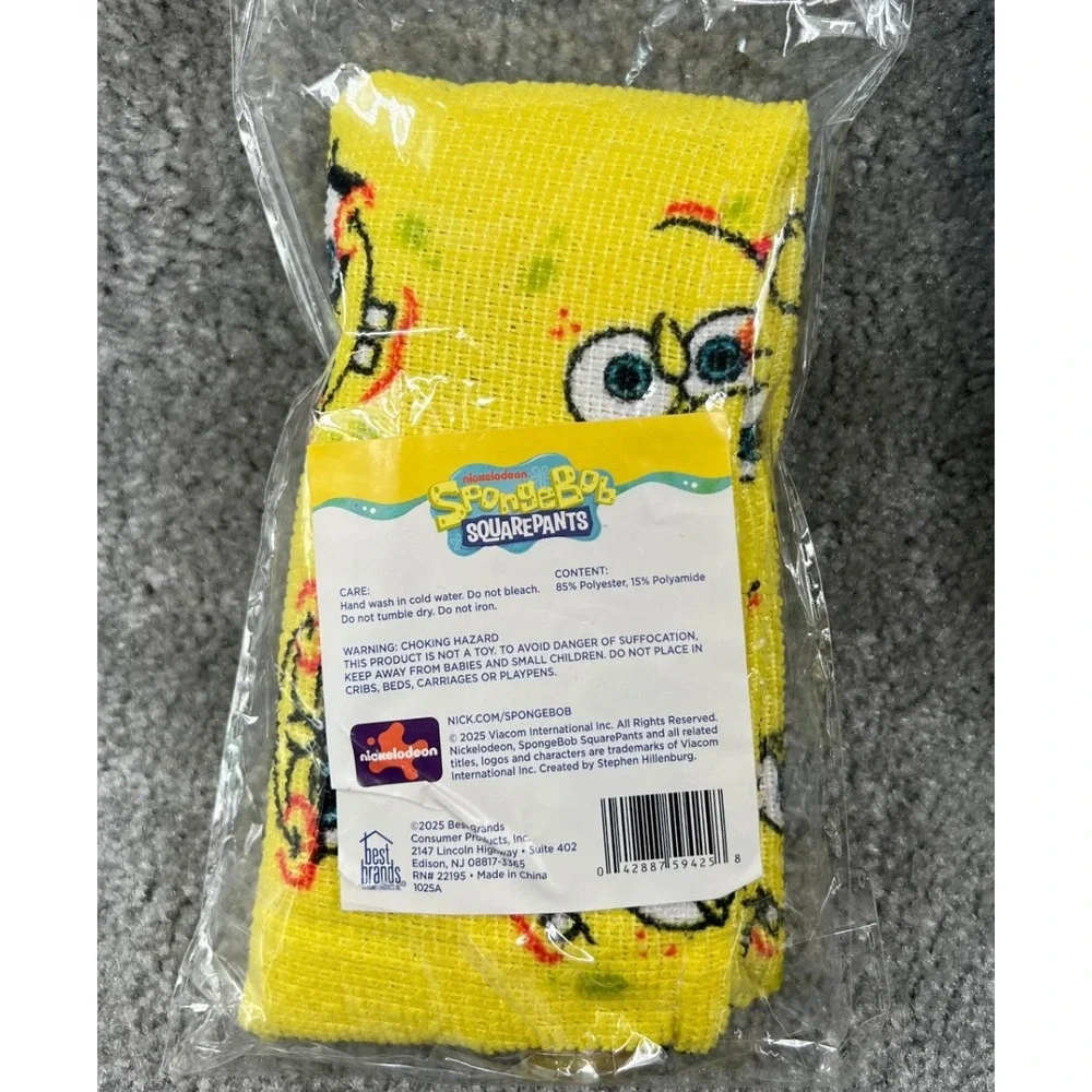 Nickelodeon SpongeBob SquarePants Bath Set 3 Piece Hair Towel Bath Bomb‎ Sponge